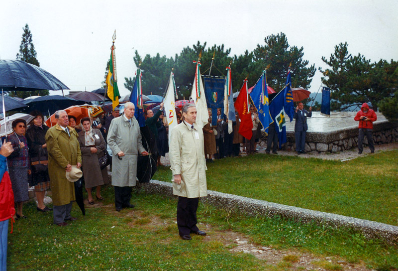 Cerimonia in onore dei caduti alla Foiba di Basovizza a Trieste